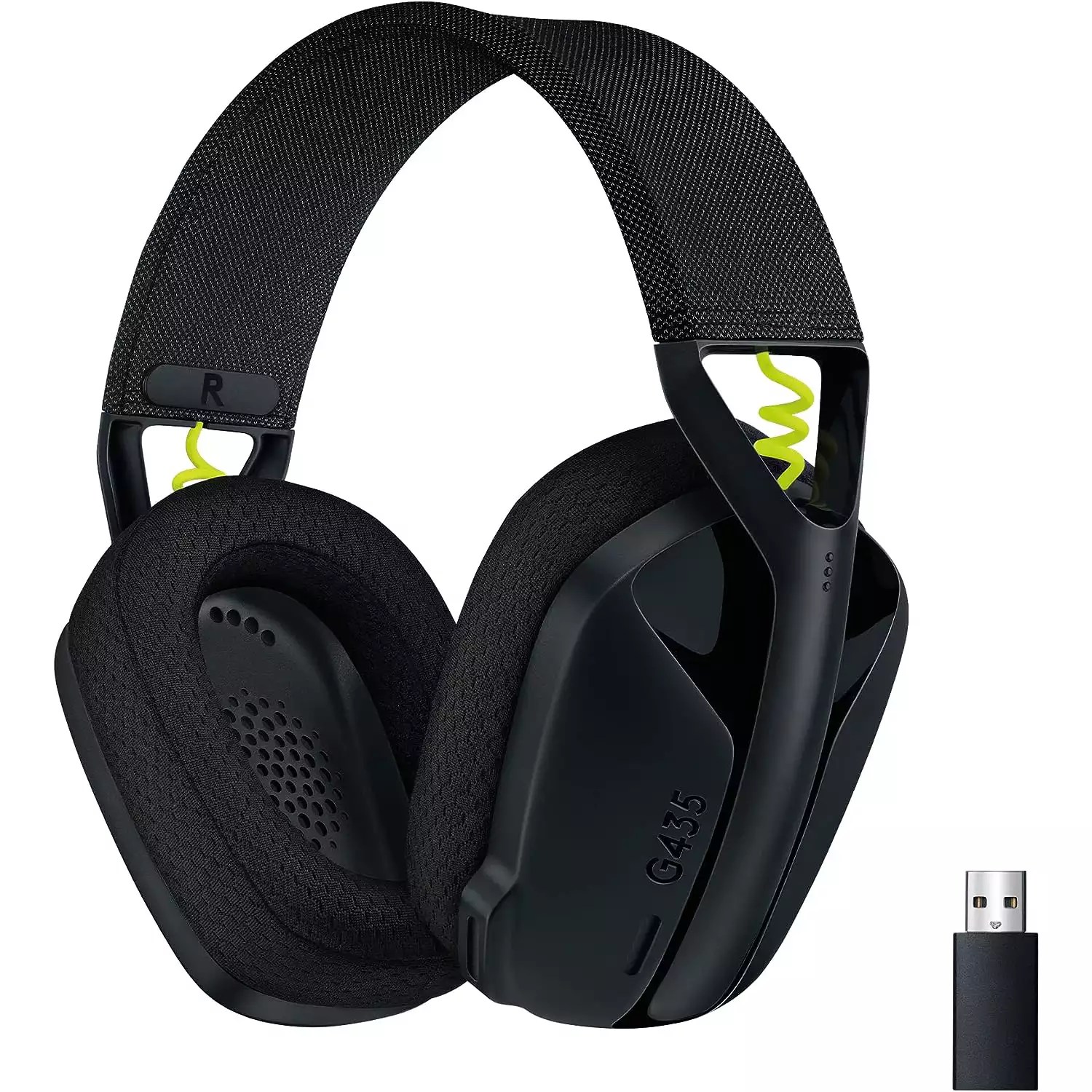 Logitech G435 LIGHTSPEED Wireless and Bluetooth Gaming Headset (Black