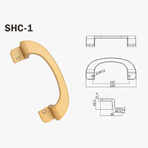 Sliding Door Hollow Pull Handle SHC5 Aluminium Handle