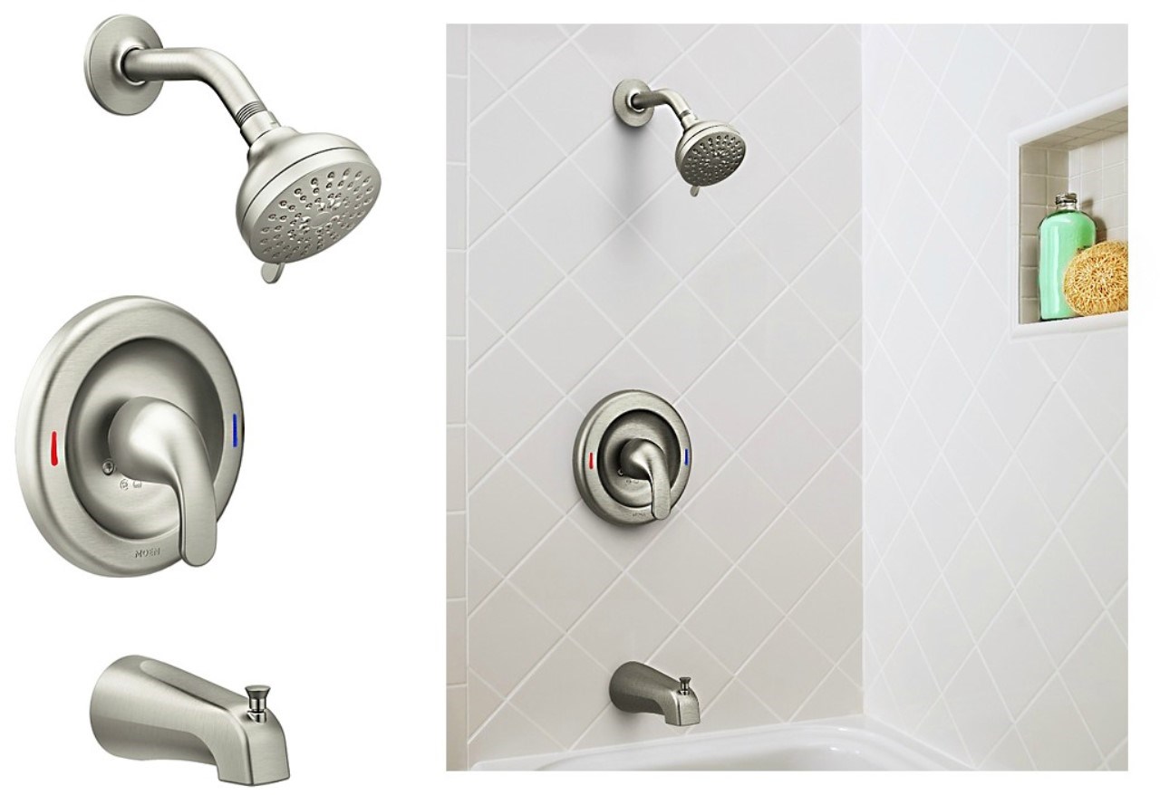 Buy the Moen 82603SRN Adler PosiTemp Tub/Shower Faucet, Brushed Nickel