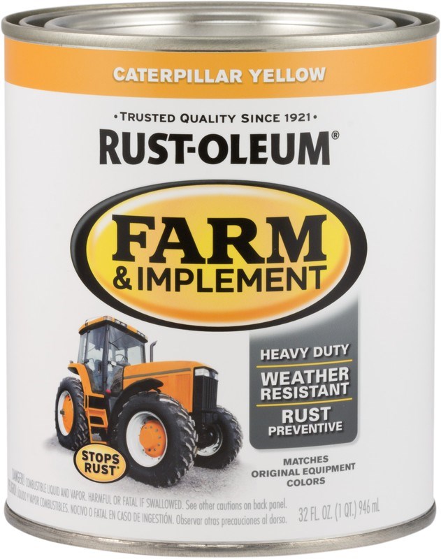 Buy the RustOleum 280163 Farm & Implement Finish, Caterpillar Yellow