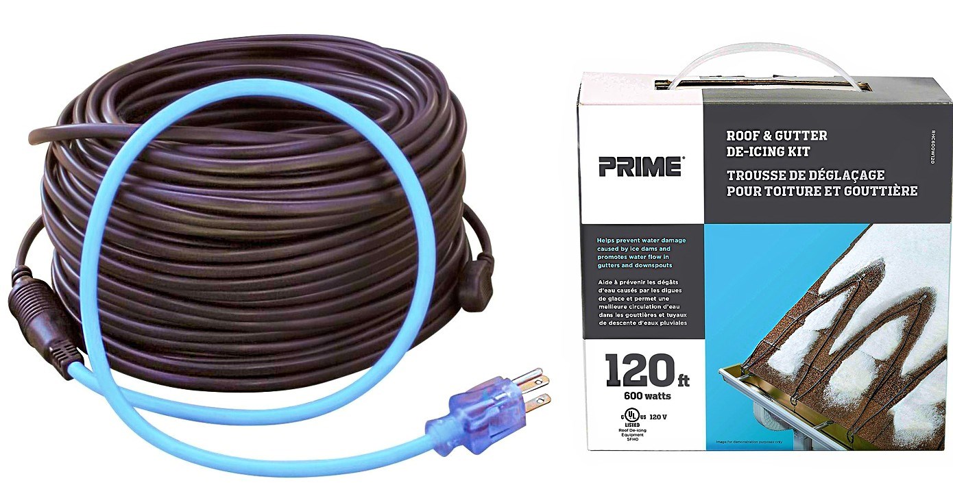 Buy the Prime Wire & Cable RHC600W120 Roof & Gutter DeIcing Cable, 600