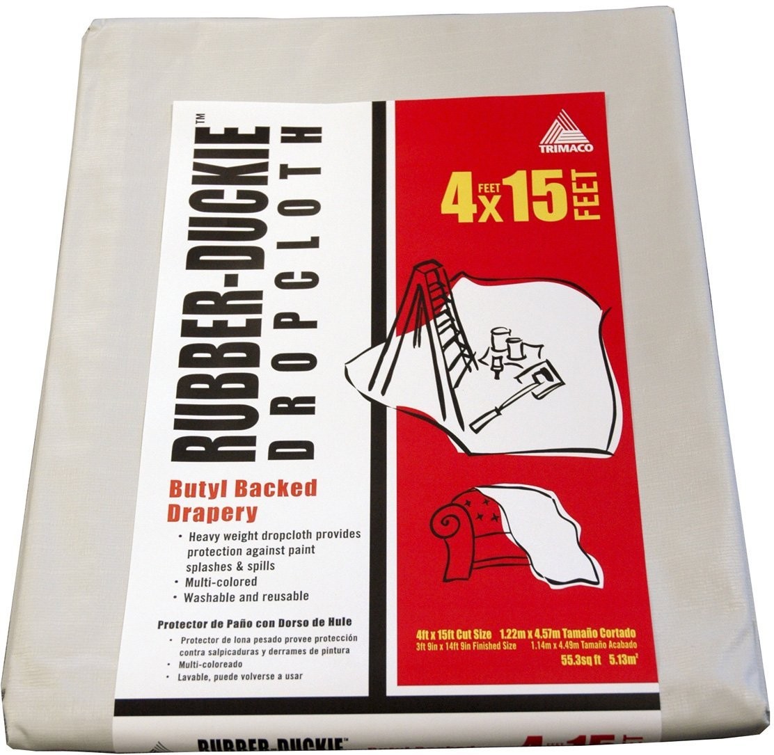 Buy the Trimaco 80208 Drop Cloth, Rubber Duckie Butyl Backed 4' x 15