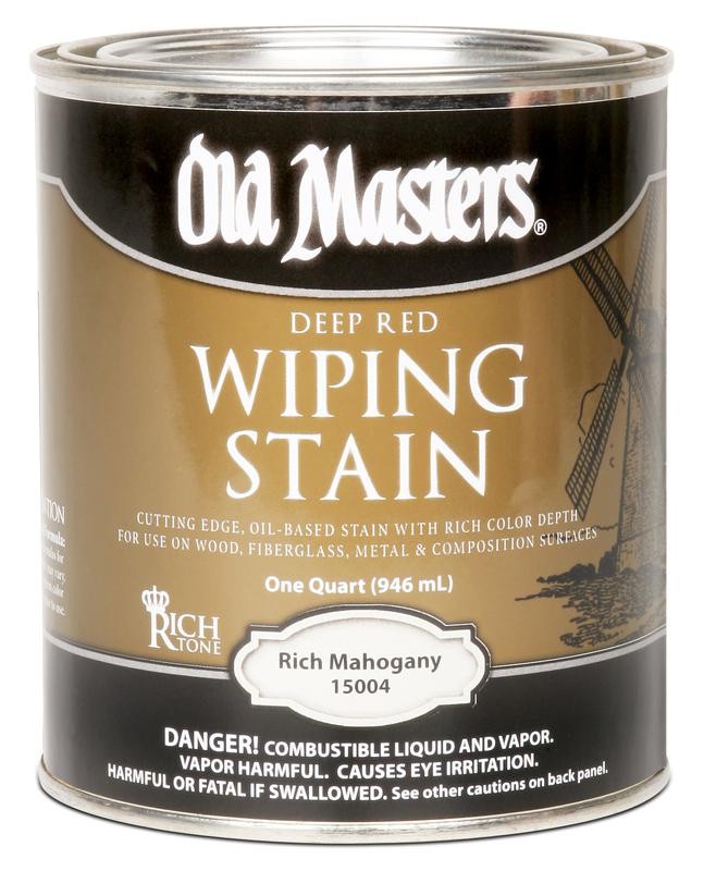 Buy the Old Masters 15004 Wiping Wood Stain, Rich Mahogany Quart
