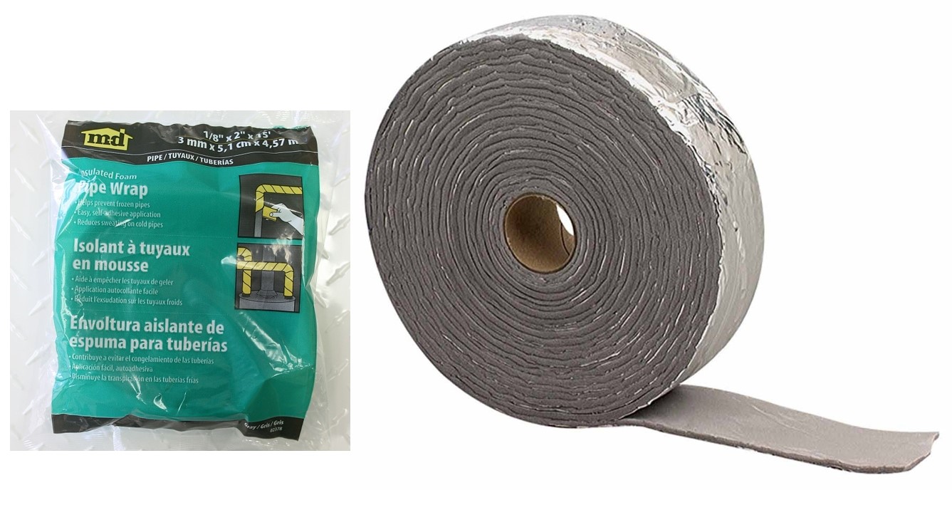 Buy the MD Bldg Prods 02378 Pipe Wrap, Insulated Foam 1/8" x 2" x 15