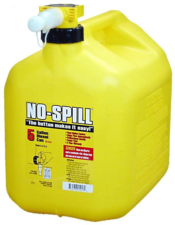 Buy the NoSpill 1457 Diesel Fuel Can, No Spill 5 gallon Hardware World