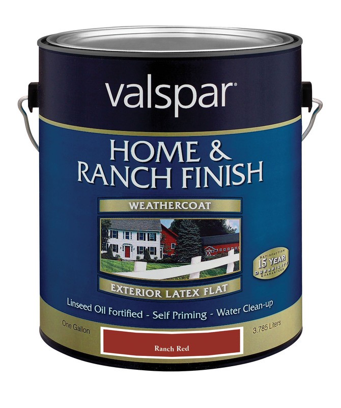 Buy the Valspar 1855211007 Barn and Fence Latex Paint Ranch Red Hardware World