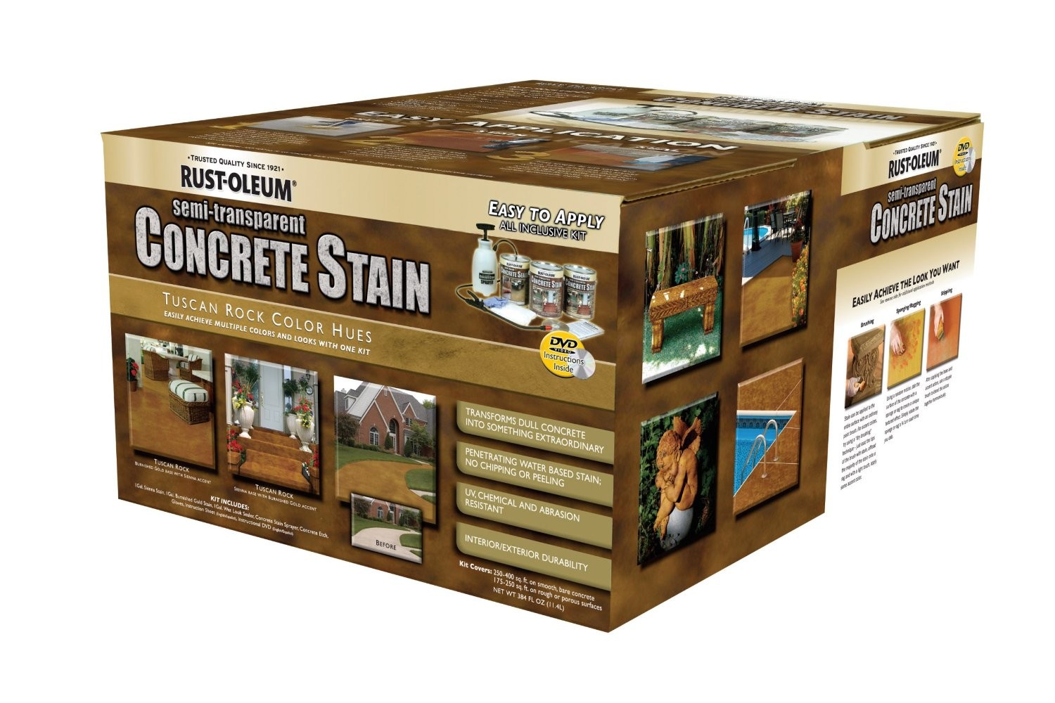 Buy the RustOleum 239411 Concrete Stain Kit Tuscan Rock Hues