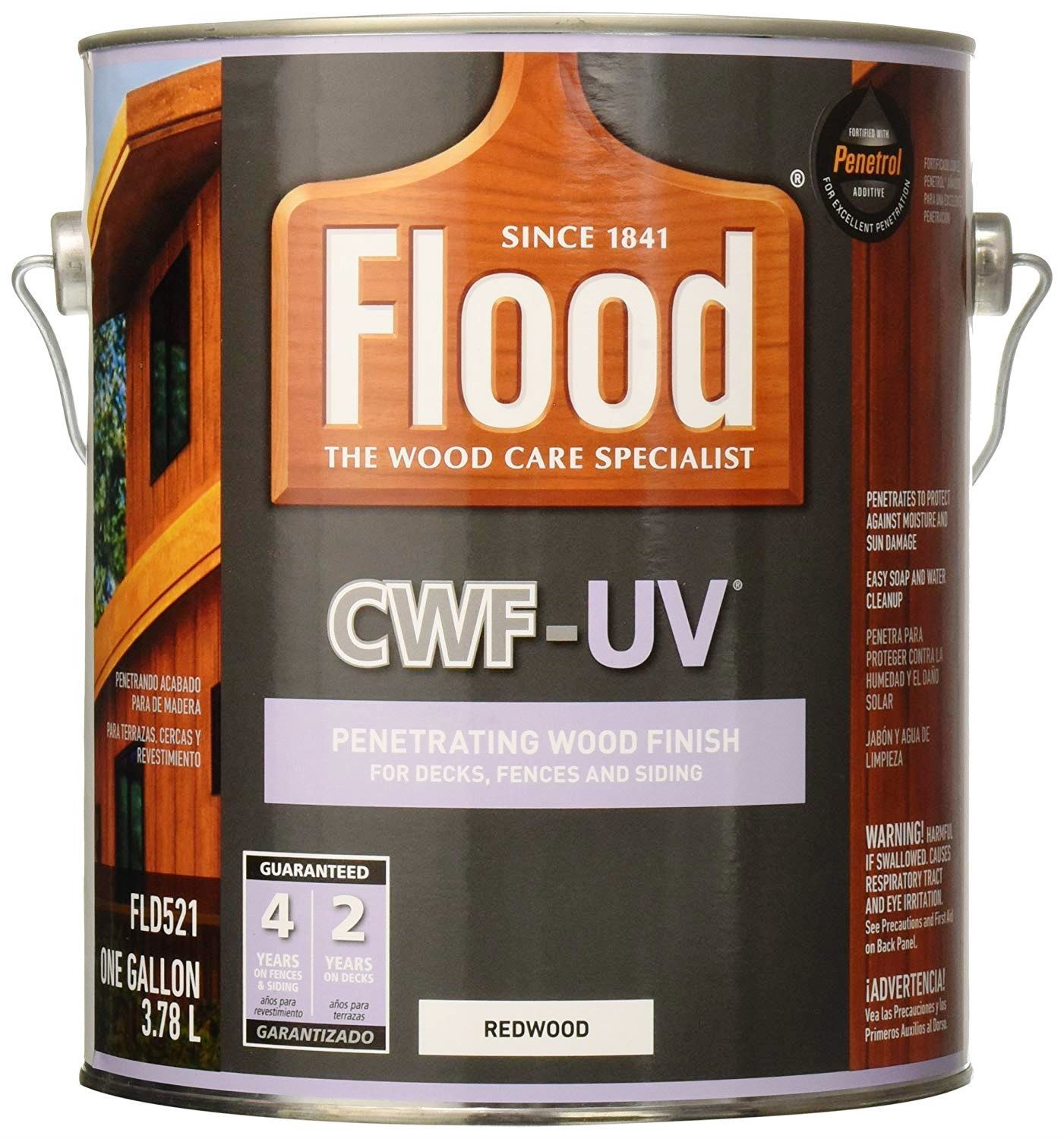 Buy the PPG/Akzo FLD52101 Flood CWFUV Deck and Siding Stain, Redwood