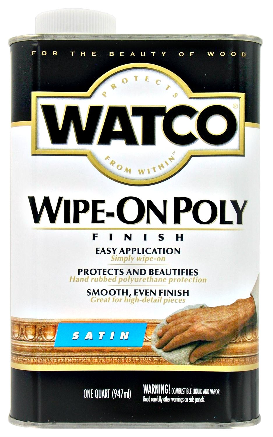 Buy the Rust-Oleum 68141 Wipe-On Poly, Satin ~ Quart | Hardware World