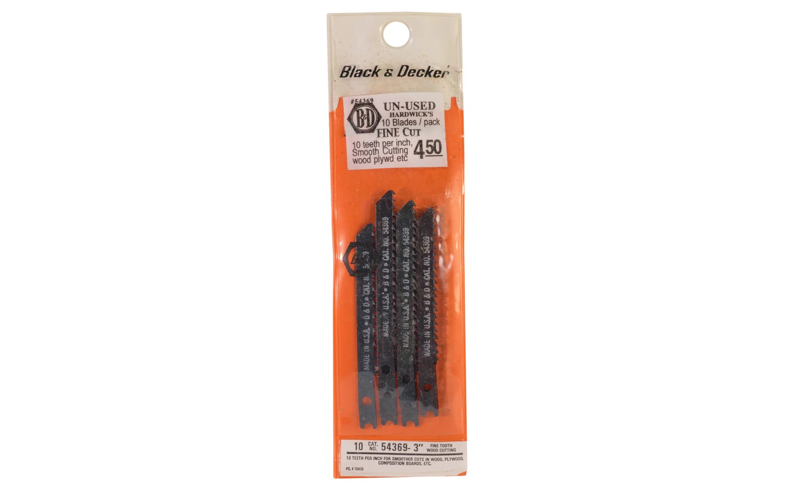 Black & Decker 10 TPI Jig Saw Blades, Fine - 10 PK