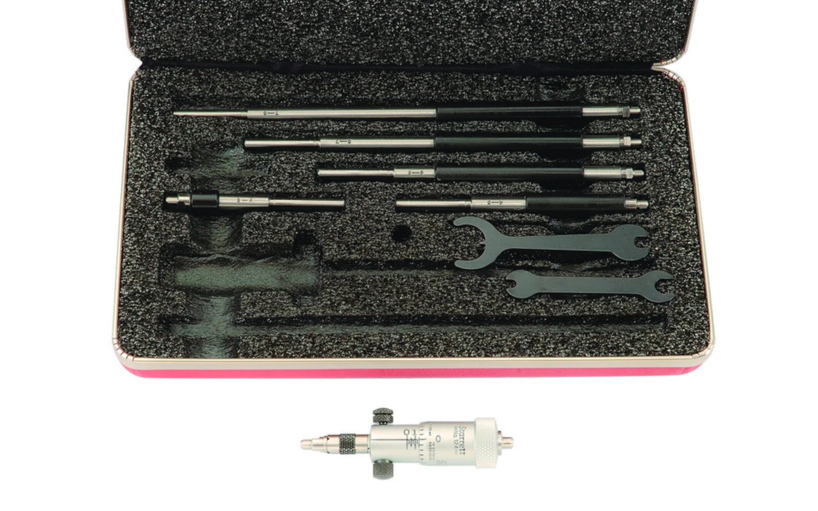 Starrett 2" to 8" Solid Rod Inside Micrometer