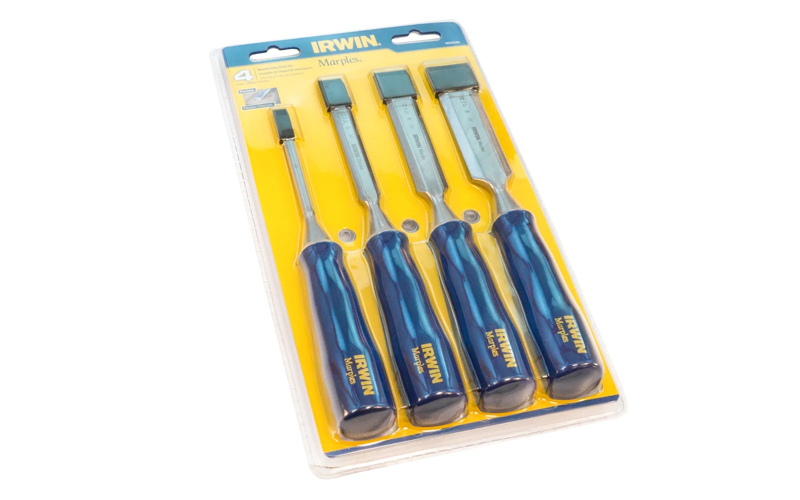 Irwin Marples 4Piece Wood Chisel Set 1/4" 1/2" 3/4" 1" Sizes