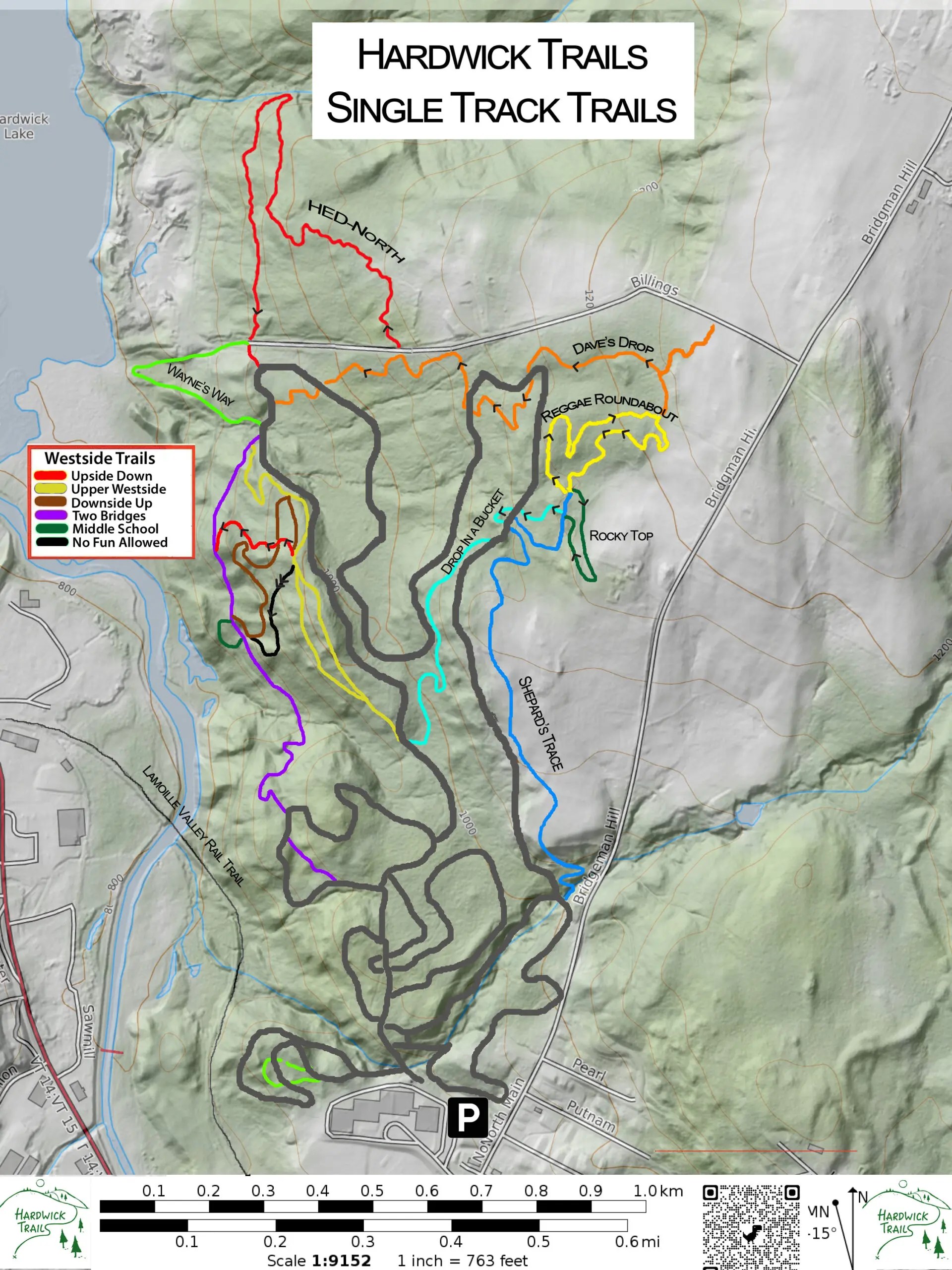 Trail maps Hardwick Trails