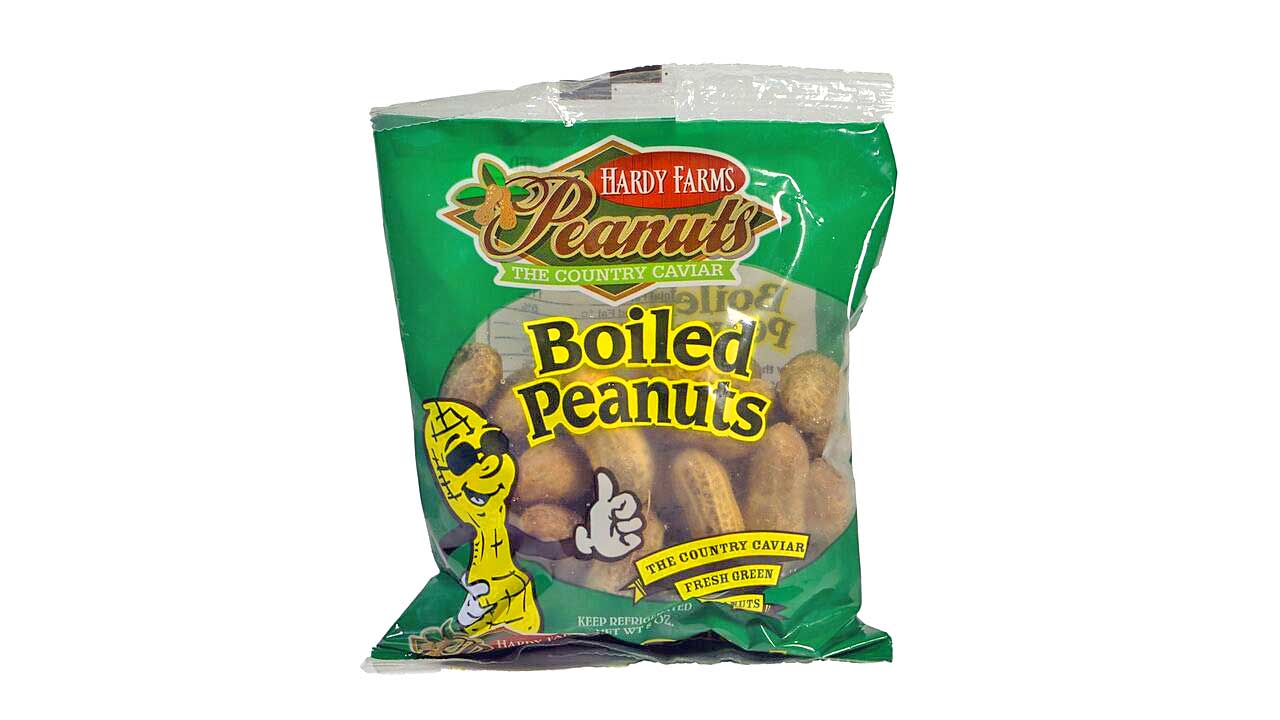 Green Boiled Jumbo 8oz Bag Hardy Farms Peanuts