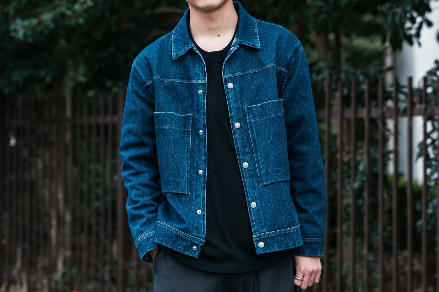カーリー CURLY＆Co Ｇジャン デニムジャケット メンズ M CURLYのデニムジャケット着用レビュー | harekarake
