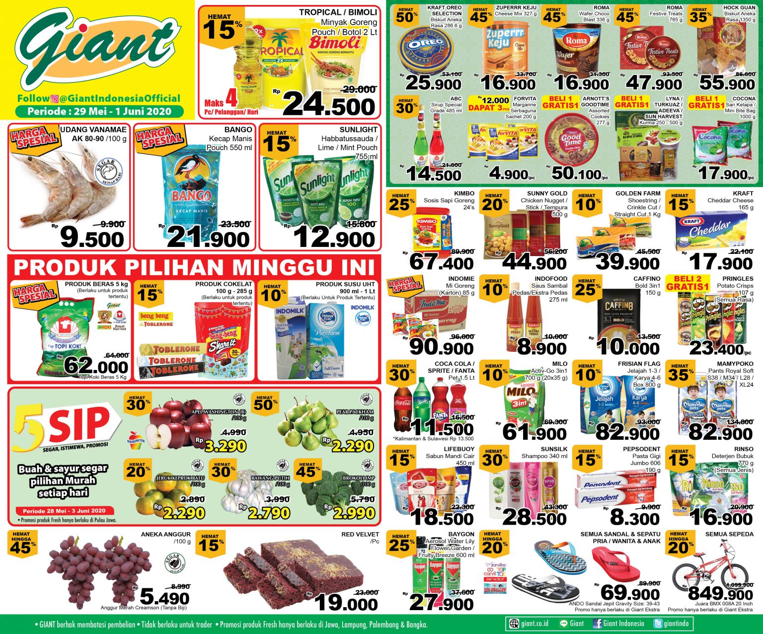 Katalog Promo Giant / Katalog GIANT Promo Hampers Lebaran Periode 5