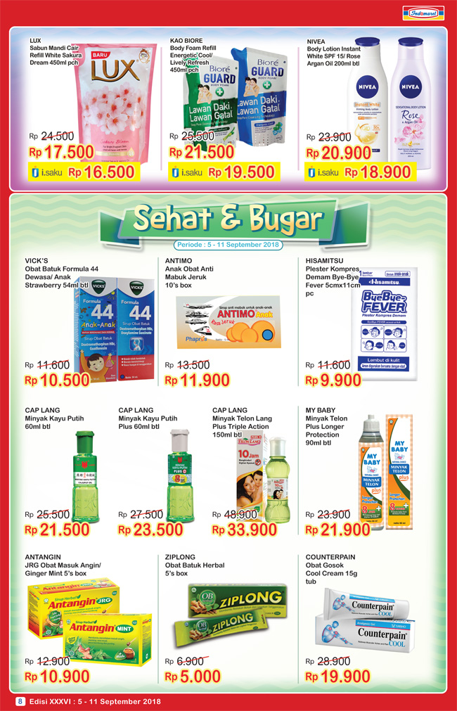 Katalog Promo Harga Indomaret Minggu Ini 5 11 September 2018 Info