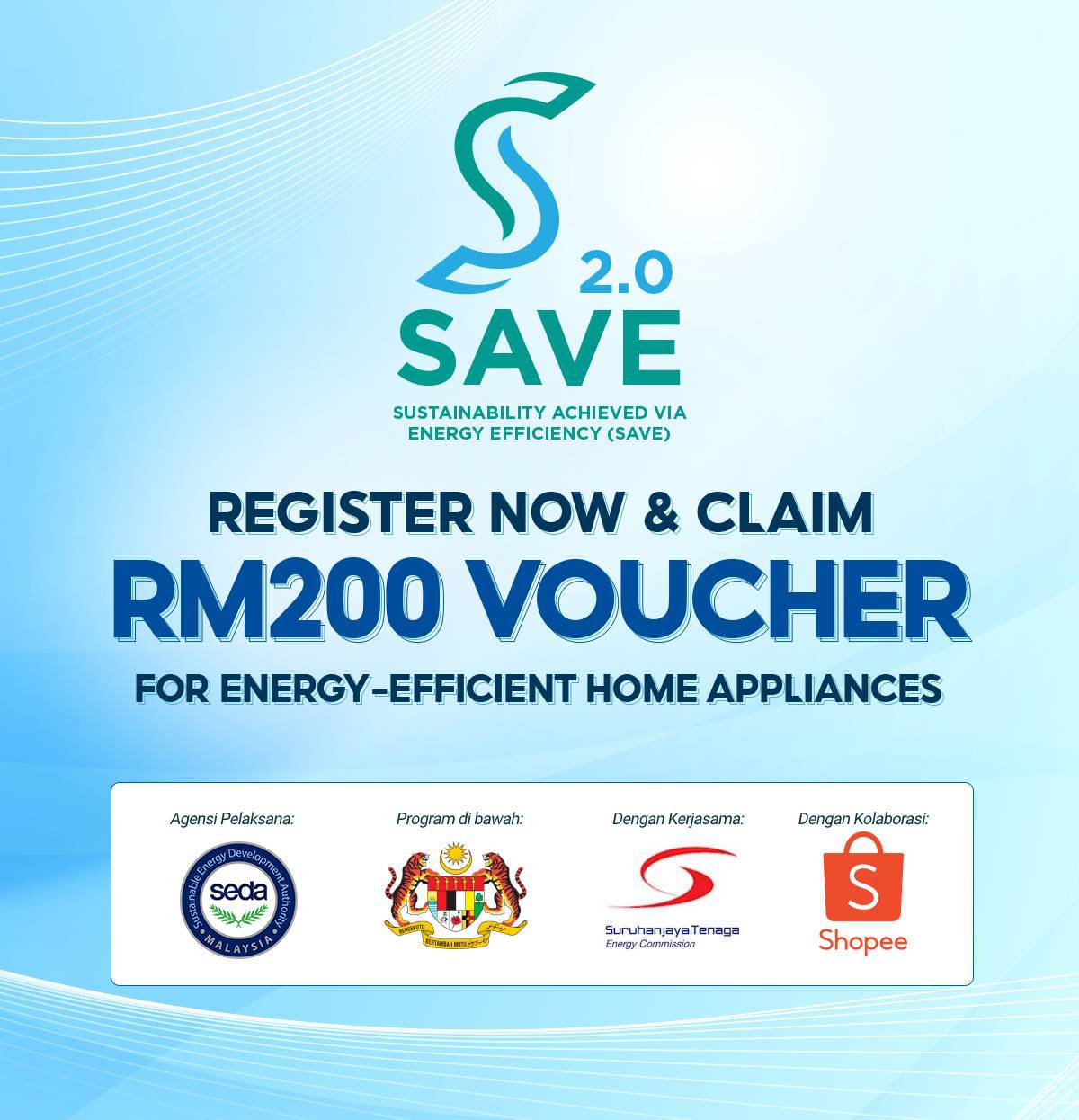 Program SAVE 2.0 Cara 'Claim' Voucher RM200 Barang Elektrik Online
