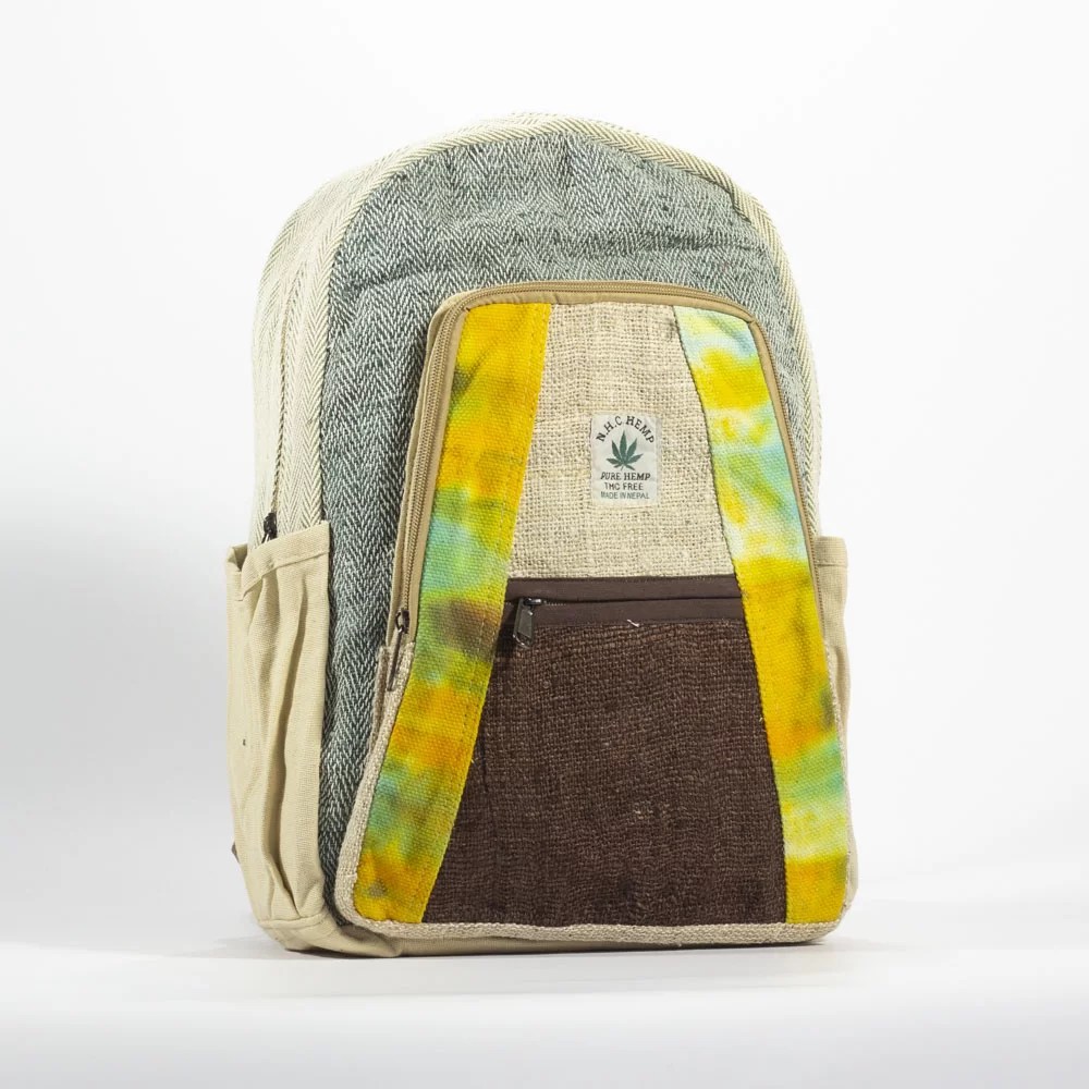 Large Hemp Backpacks Hari Bol