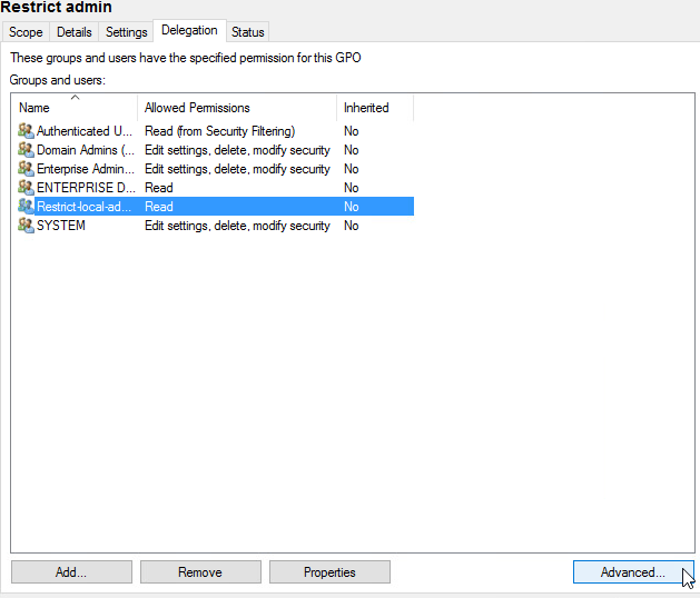 How to Restrict Membership of the Local “Administrators (builtin