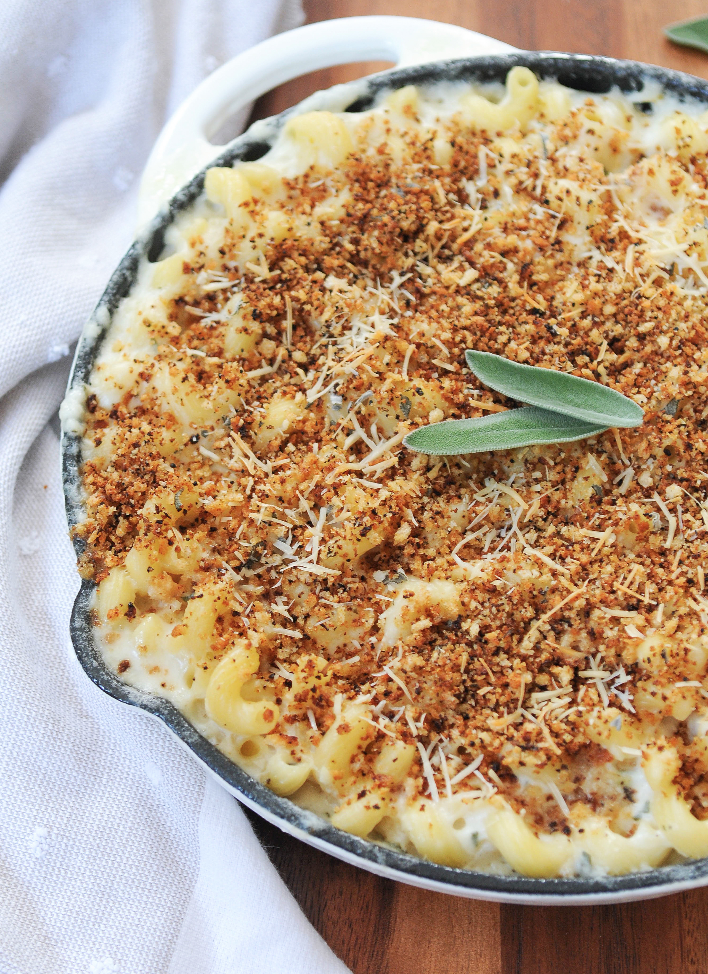 Cast Iron Skillet Baked Mac & Cheese Harlowe James