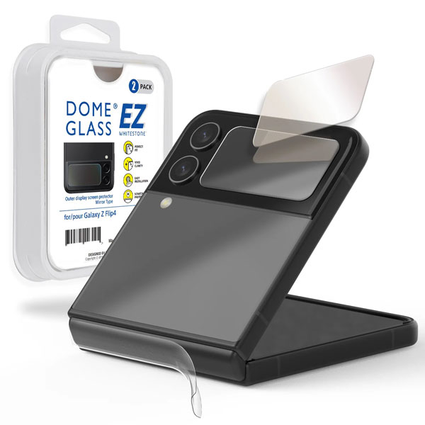Whitestone Samsung Galaxy Z Flip 4 EZ Tempered Glass Screen Protector