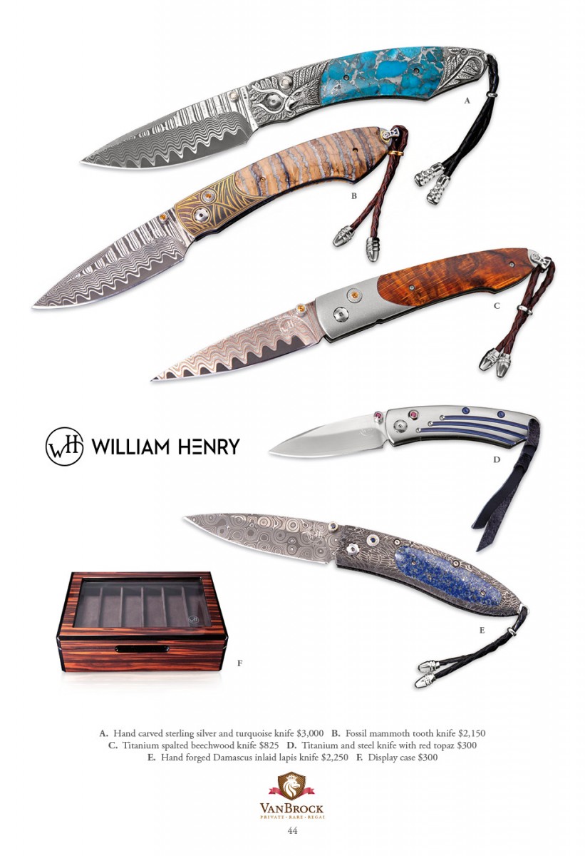 William Henry Knives Archives Harmon Catalog
