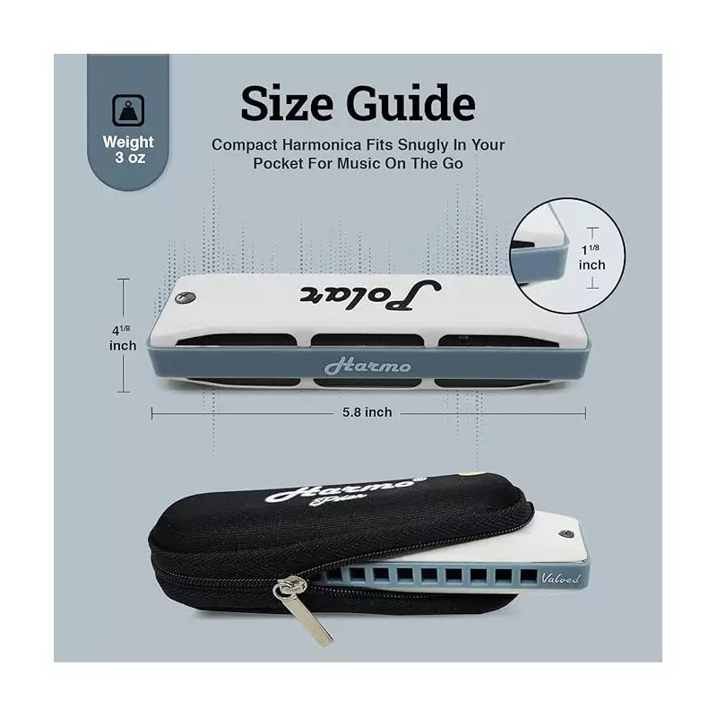 Harmo Polar Half valved harmonica Harmo diatonic harmonicas