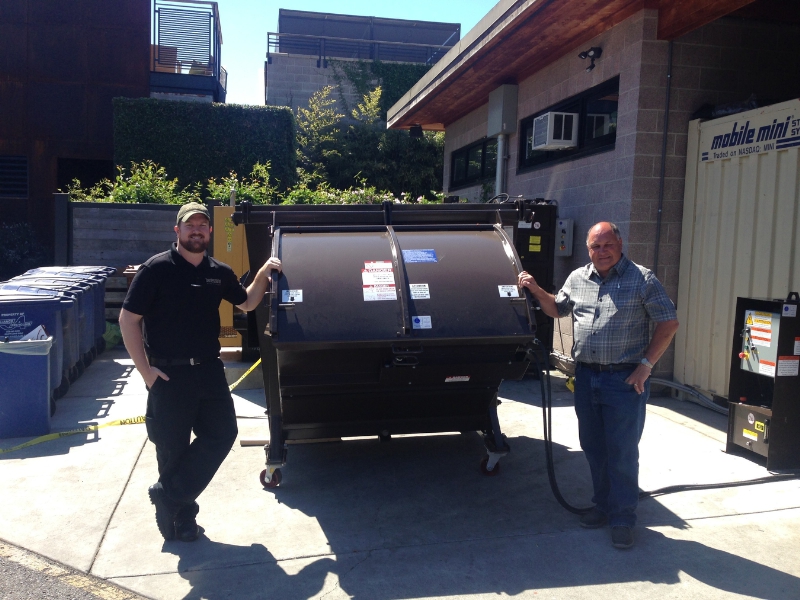 Solar Powered Baler and Compactor Helps Hotel Manage Trash Harmony