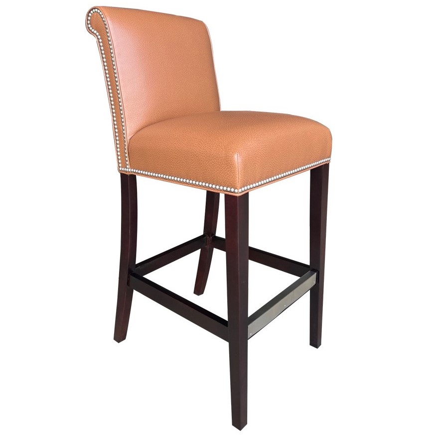 Rolled Back Fully Upholstered High End Barstool | Harmony Contract Furniture