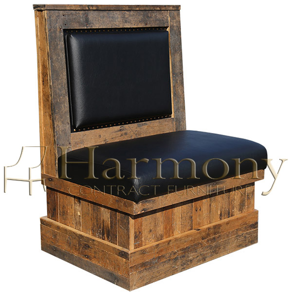 Reclaimed Wood Booth Rustic Seating Industrial Seating Harmony
