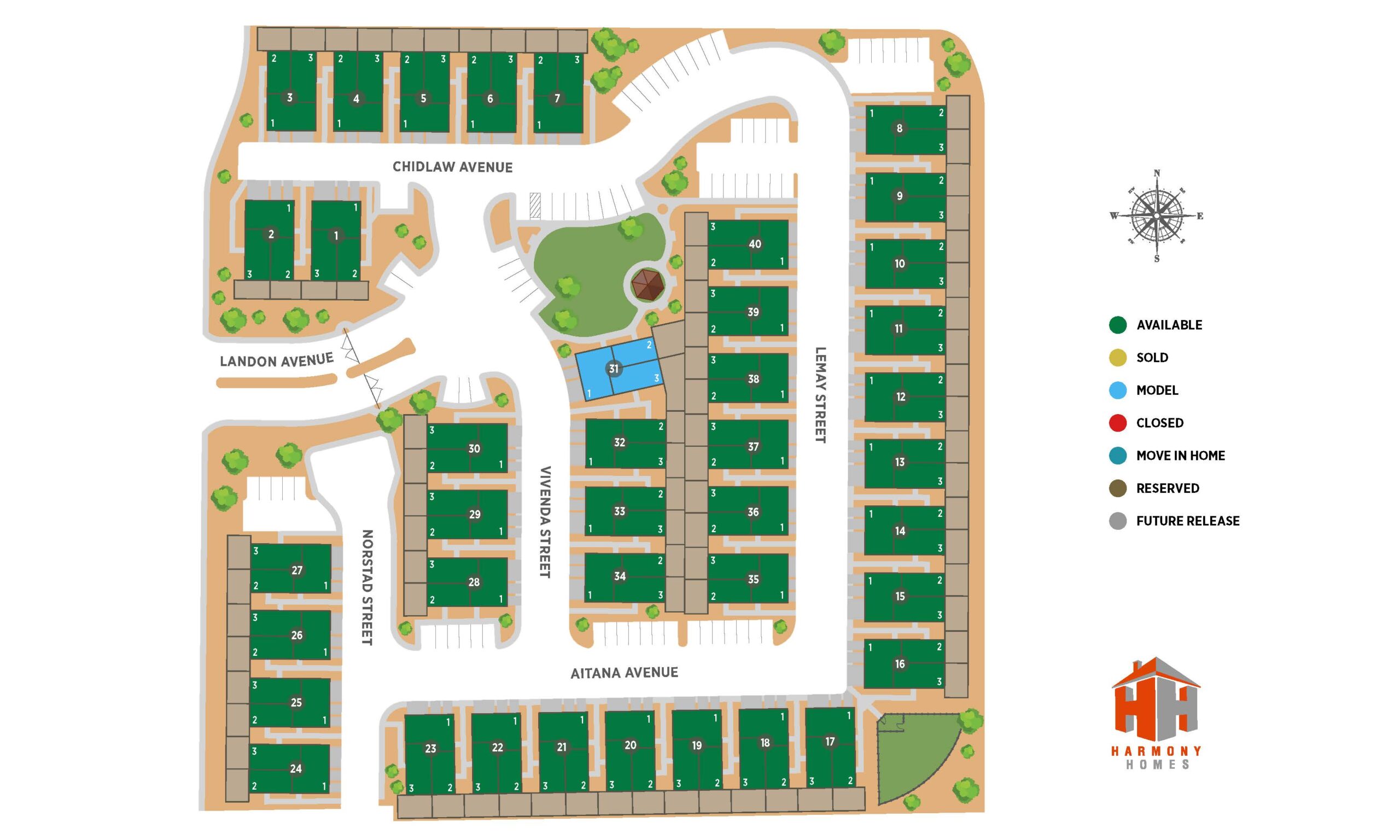 Falcon Ridge Site Map Harmony Homes