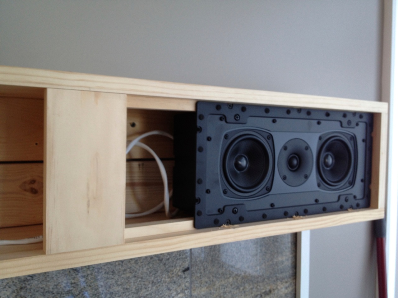 Speakers in the Mantel Asheville Audio Visual Lighting And Media