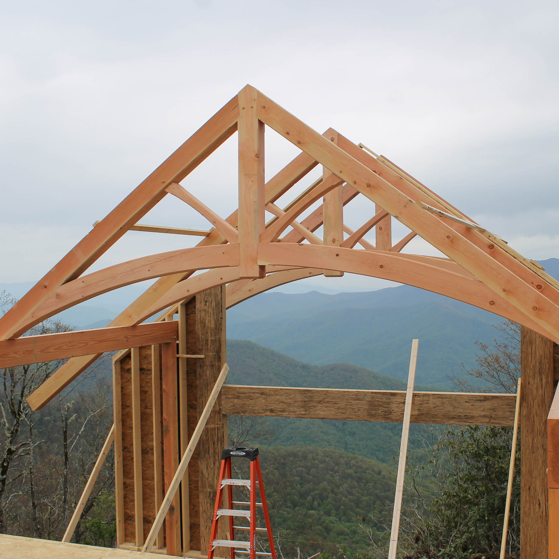 Raised Chord King Post Truss with Struts Harmony TW