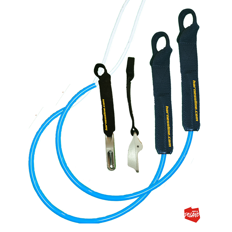 Long adjustable duo harness lines