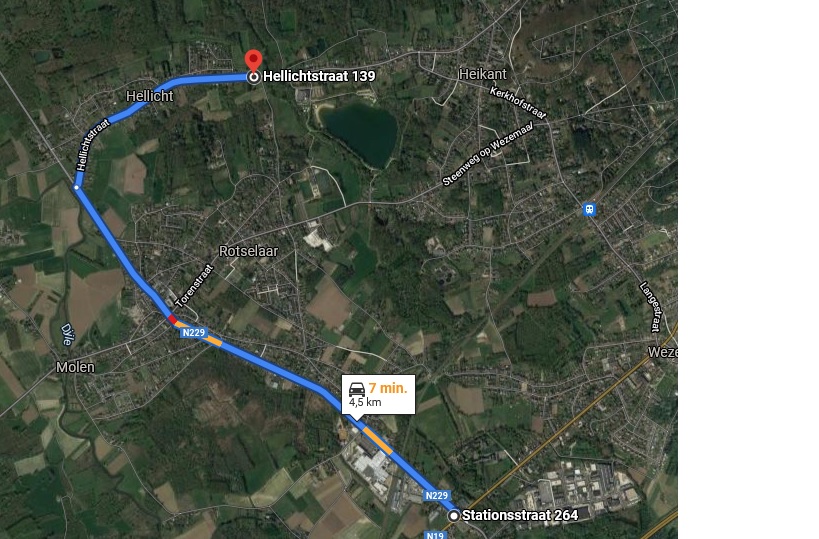 Wegenwerken wandeling 17/10/2021 Rotselaar