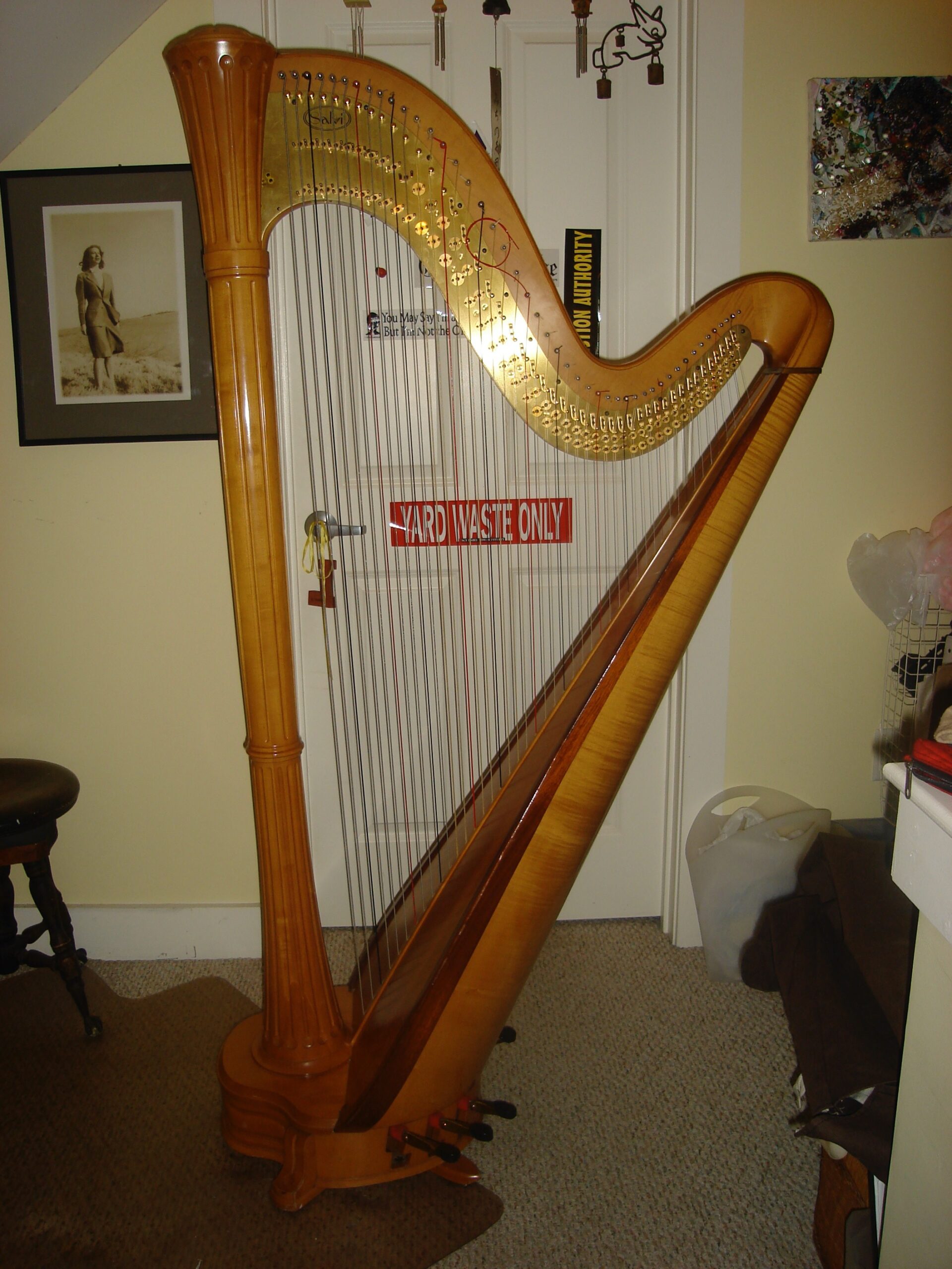 Used lyon and healy harp dolly passacake