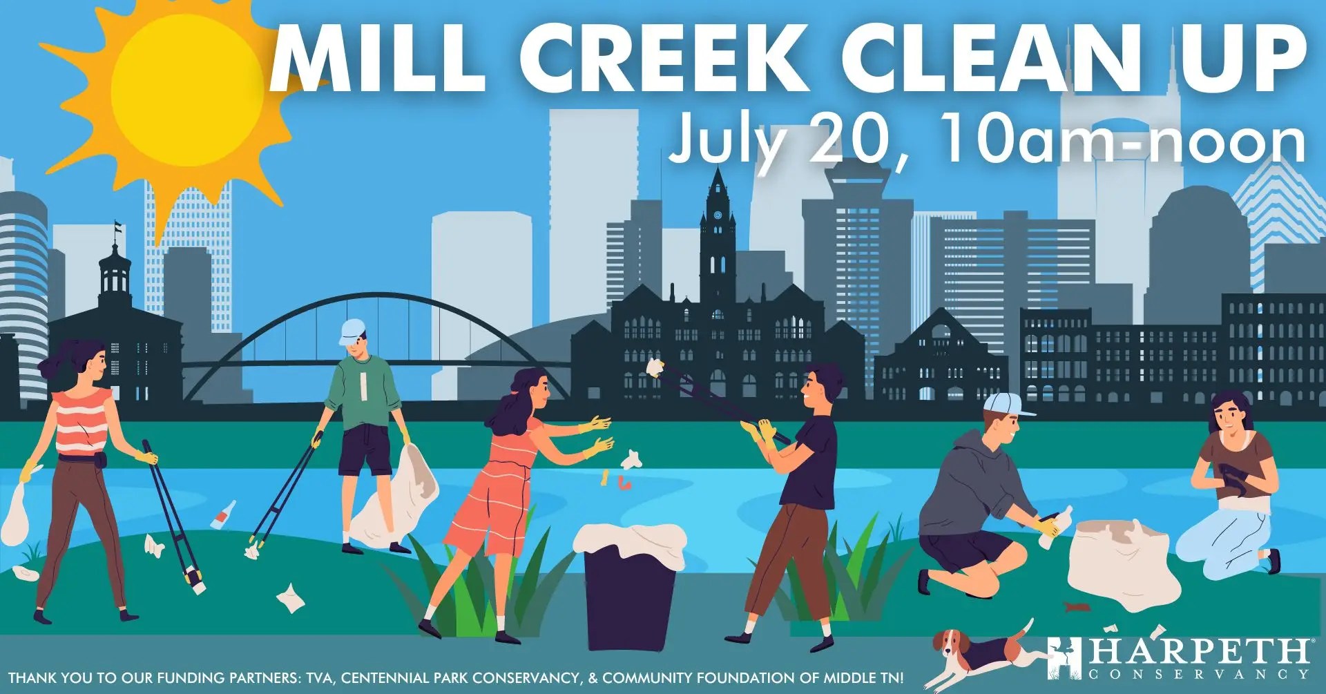 Mill Creek Clean Up Harpeth Conservancy