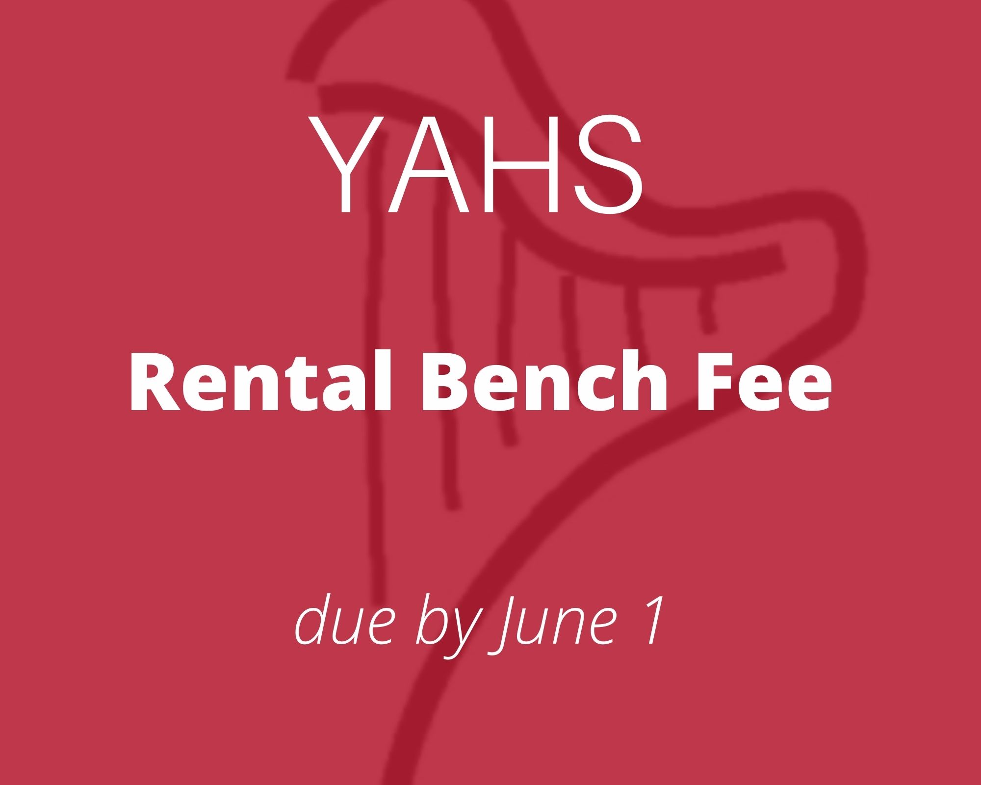 2023Bench Rental Young Artist's Harp Seminar