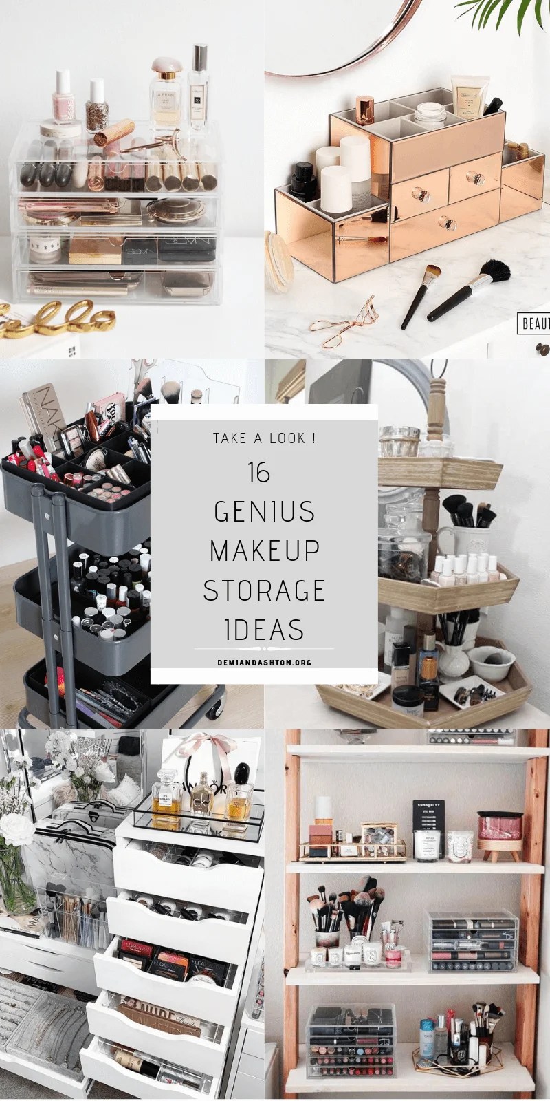 16 Genius Makeup Storage Ideas to Help You Organize Harp Times