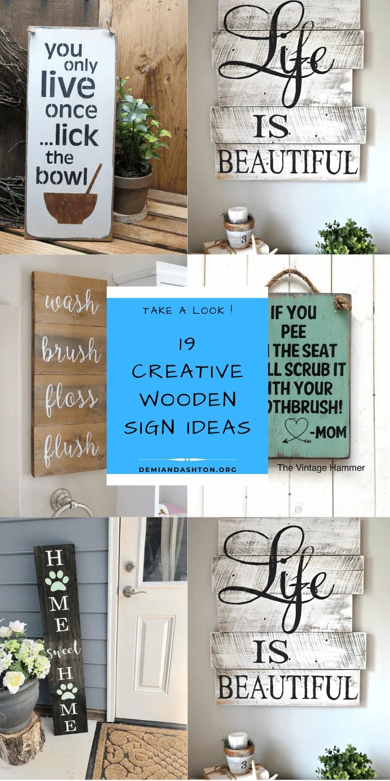 19 Most Creative Wooden Sign Ideas to Add Charm in the House Harp Times