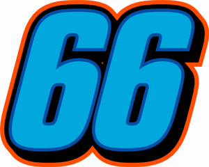 66 Race Car Number Fonts