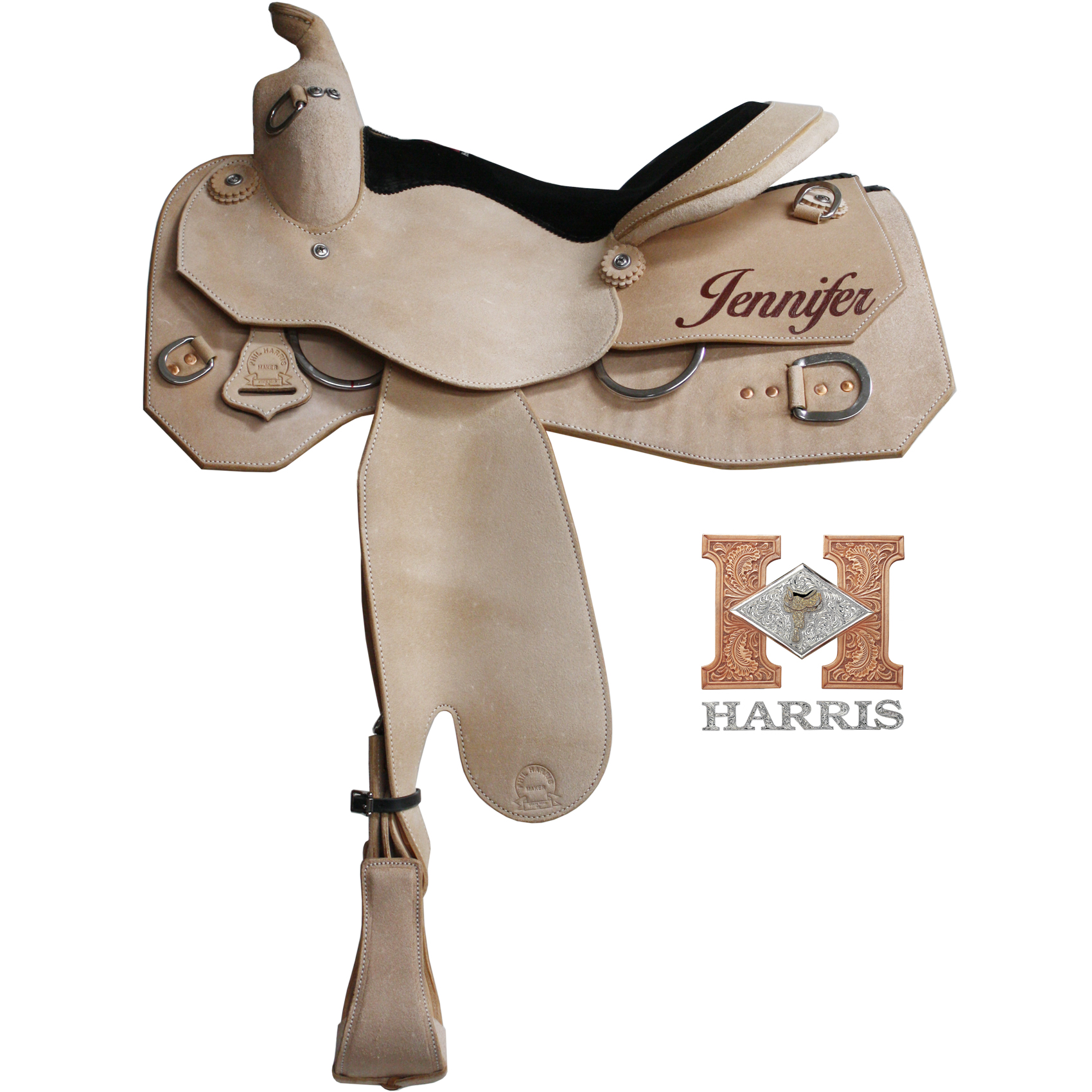 Roughout Work Saddle Harris Leather & Silverworks Legendary