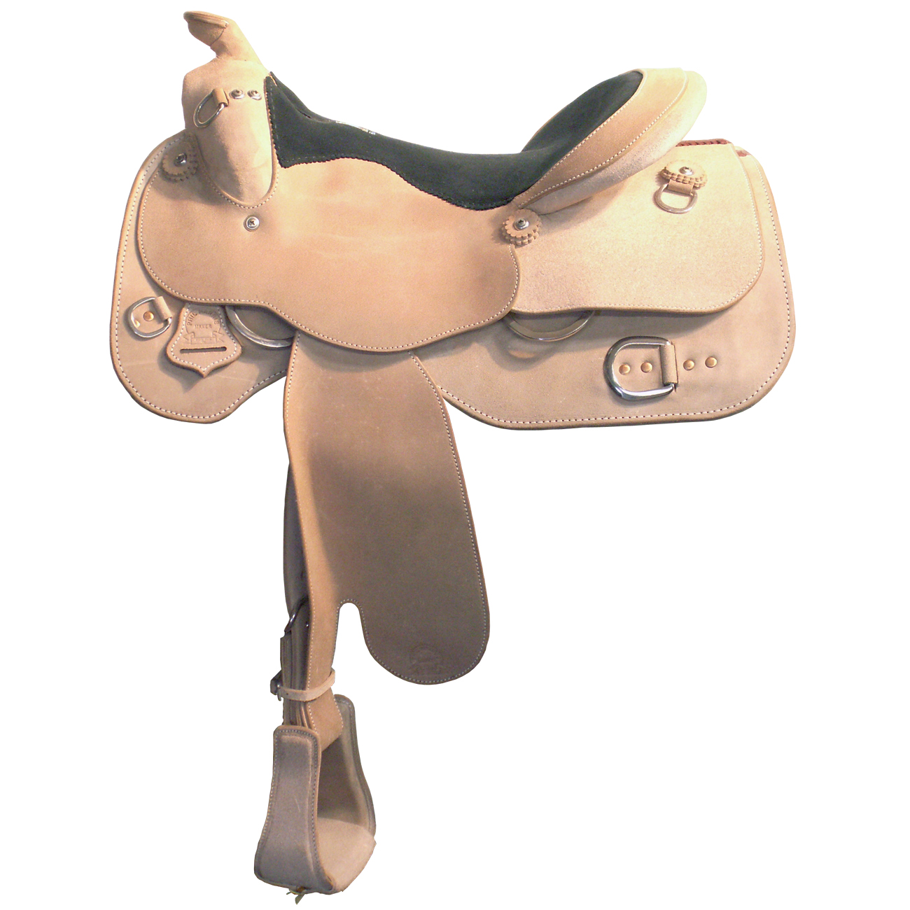 Roughout Work Saddle Harris Leather & Silverworks Legendary