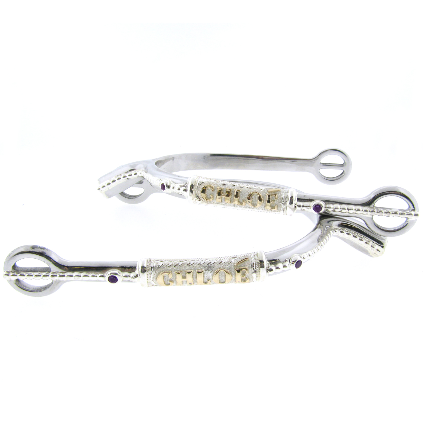 “Chloe” Custom English Spurs Harris Leather & Silverworks Legendary
