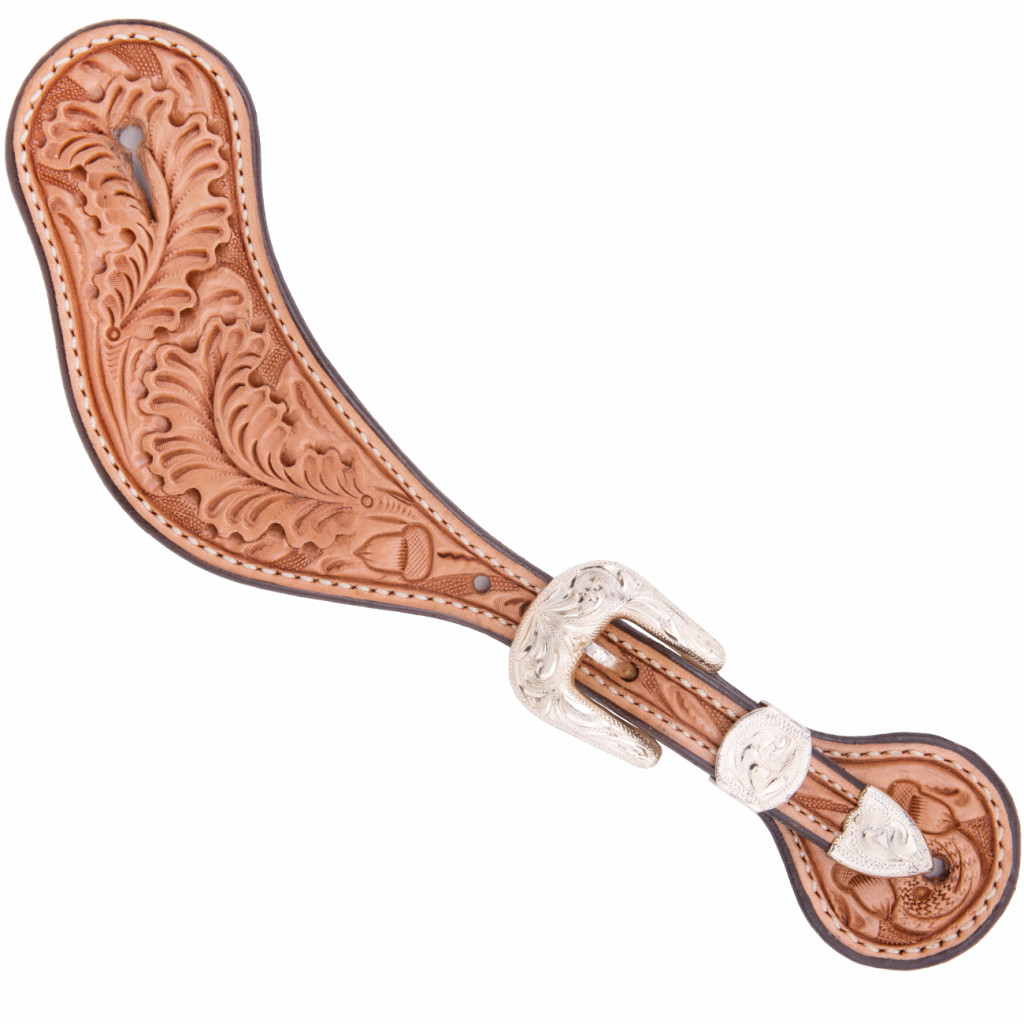 MENS NATURAL DOVE WING SPUR STRAPS SAN ANTONIO 02 Harris Leather