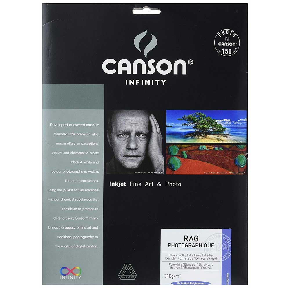 Canson Infinity Rag Photographique 310gsm Photo Paper Acid Free 100