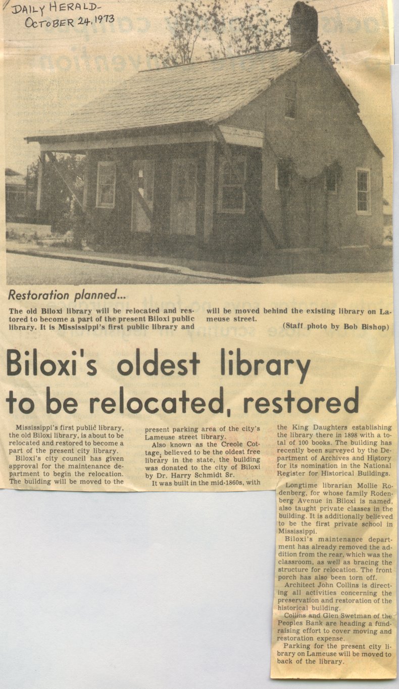 History of Our Libraries