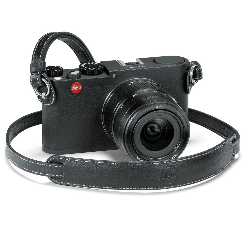 Leica X Vario Black Leather Carrying Strap 18776 Camera Straps and