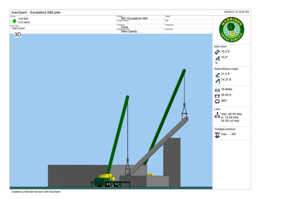 KranXpert Lift Planning Software Harrison Crane